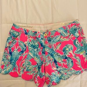 Lilly Pulitzer The Buttercup Stretch 5” Stretch Scallop shorts